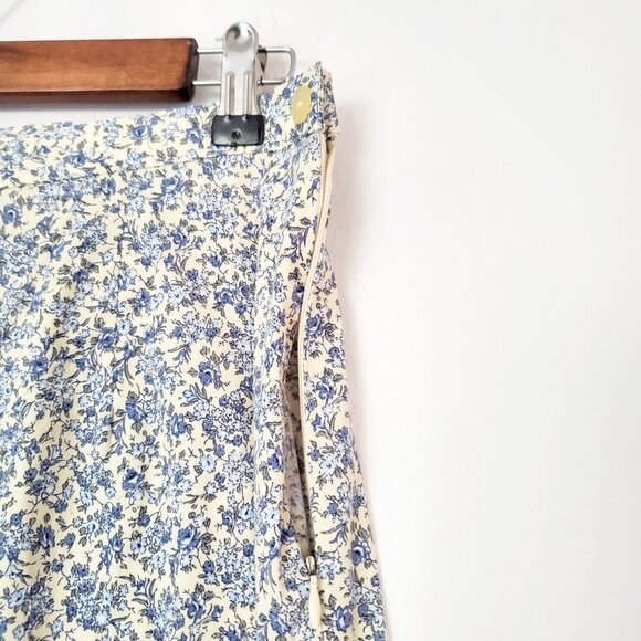 Vintage Pedal Pusher High Rise Pants, Crop Pants, Floral Cottagecore - Picture 5 of 7